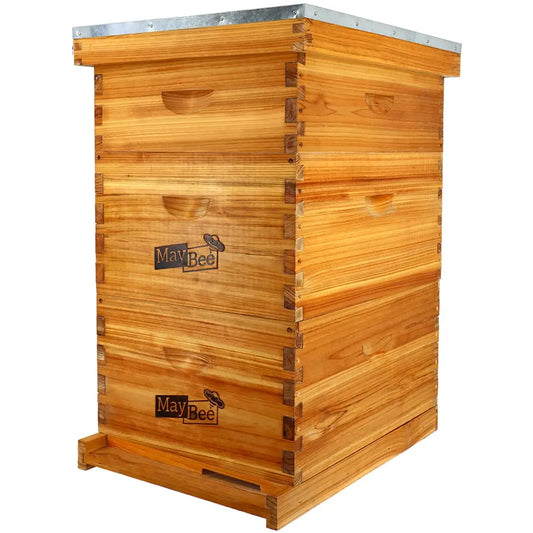 Langstroth Beehive Starter Kit With Beeswax Coated Boxes For Beginners