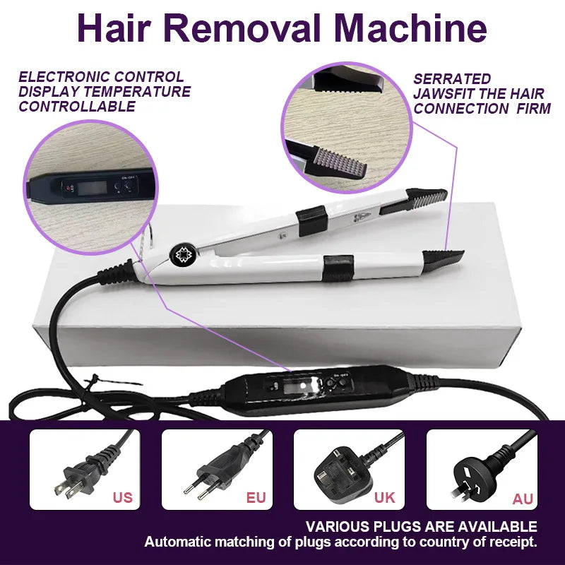 Wikytina UV Light Hair Extension Tool Kit With Adhesive Remover