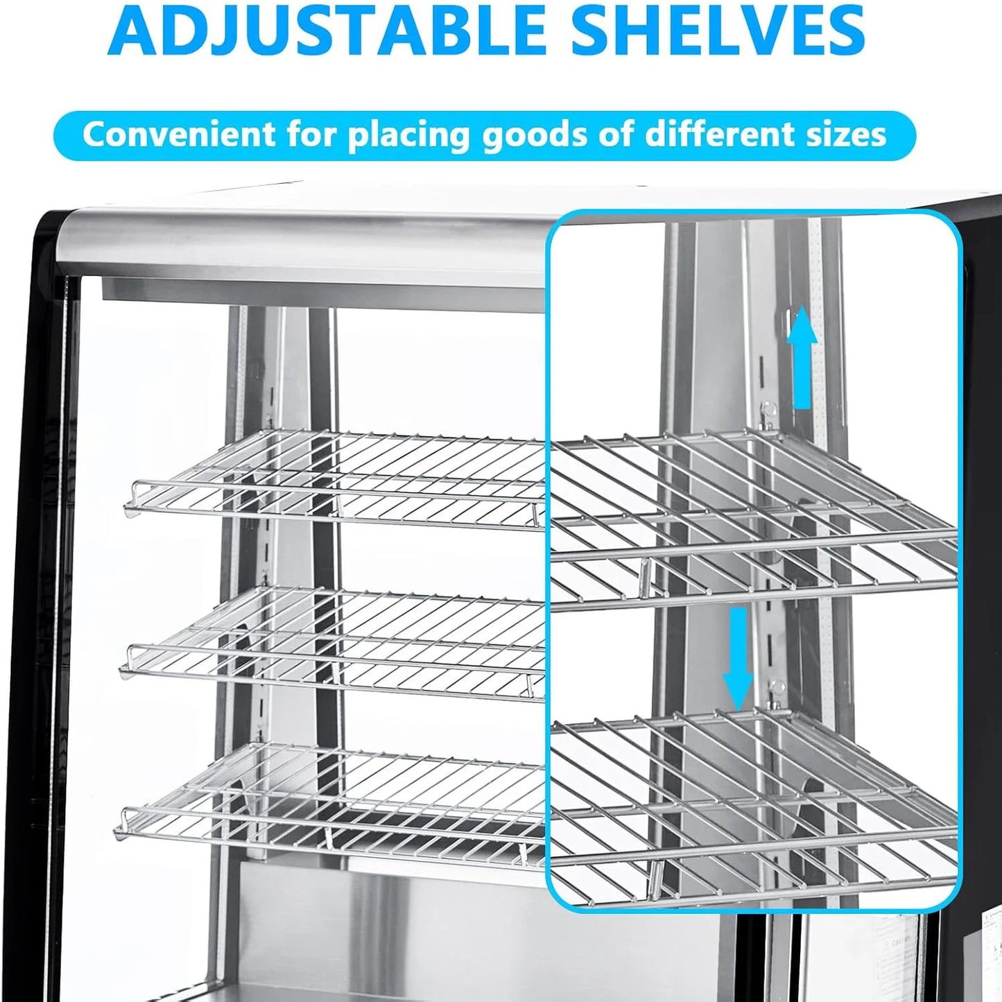 Adoolla Commercial Cake Display Refrigerator With LED Lighting Merchandiser