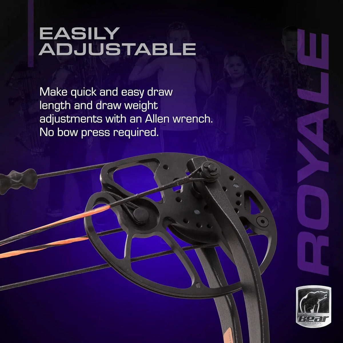 Ready to Hunt Compound Bow Archery Kit with Accessories for Adults and Teens, 12"–27" Draw Length, 5–50 Lbs Draw Weight, up to 290 FPS
