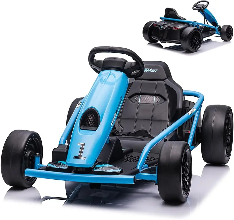 HiMISSE Premium Ride On Go Kart 24V Dual 300W Motors