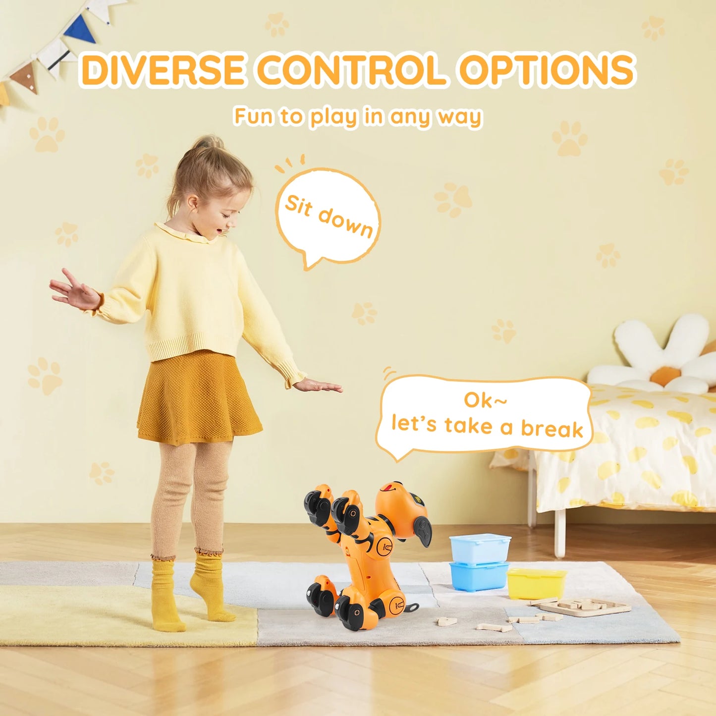 SucceBuy RC Robot Dog Toy Programmable Smart Robotic Pet