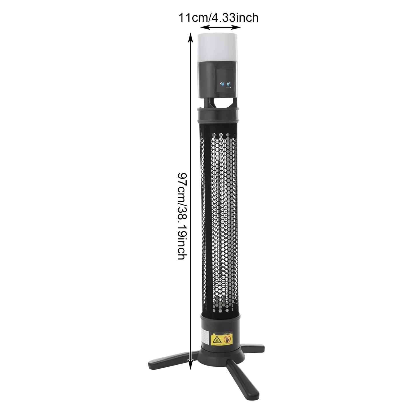 1500W Infrared Electric Space Heater Indoor Outdoor Portable Patio