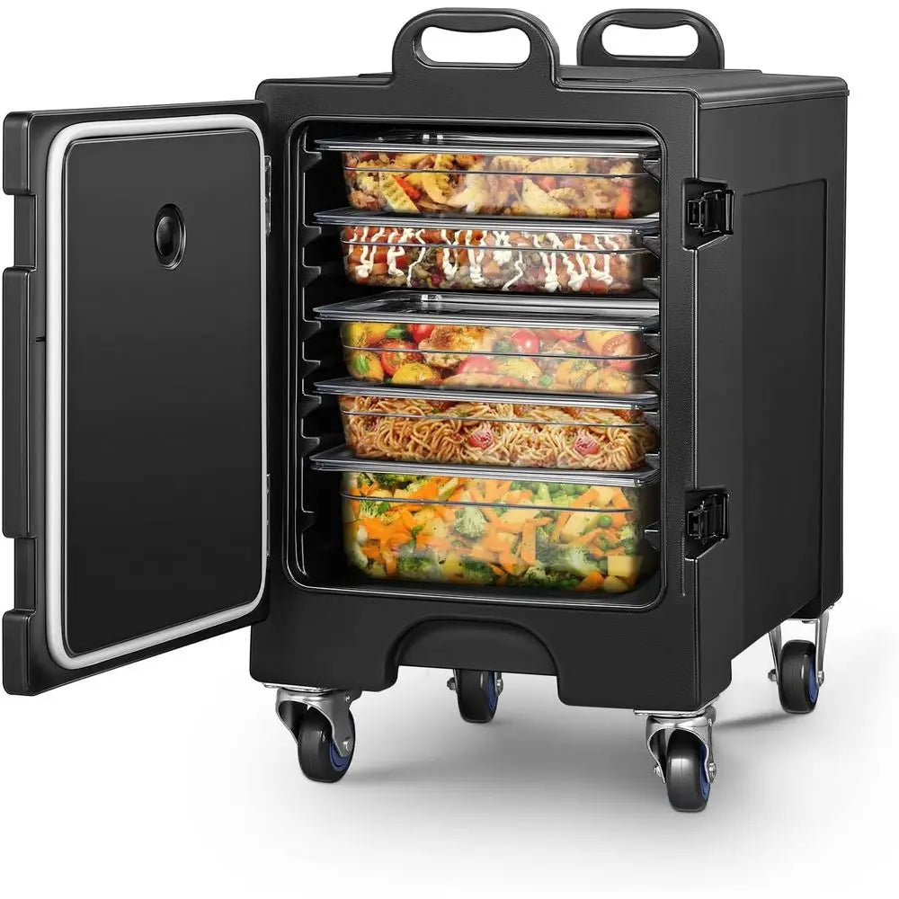 Catering Food Warmer Front Loading Hot Box With Wheels