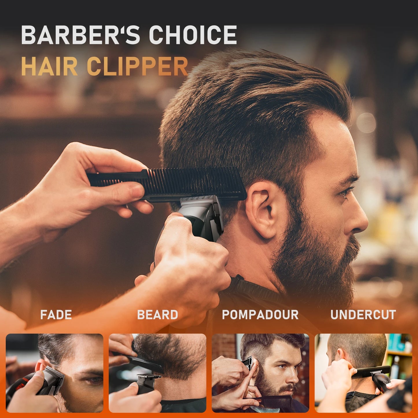 MAXGROOM Professional Hair Clippers For Men Premium Home Kit Cordless by S And B Enterprise