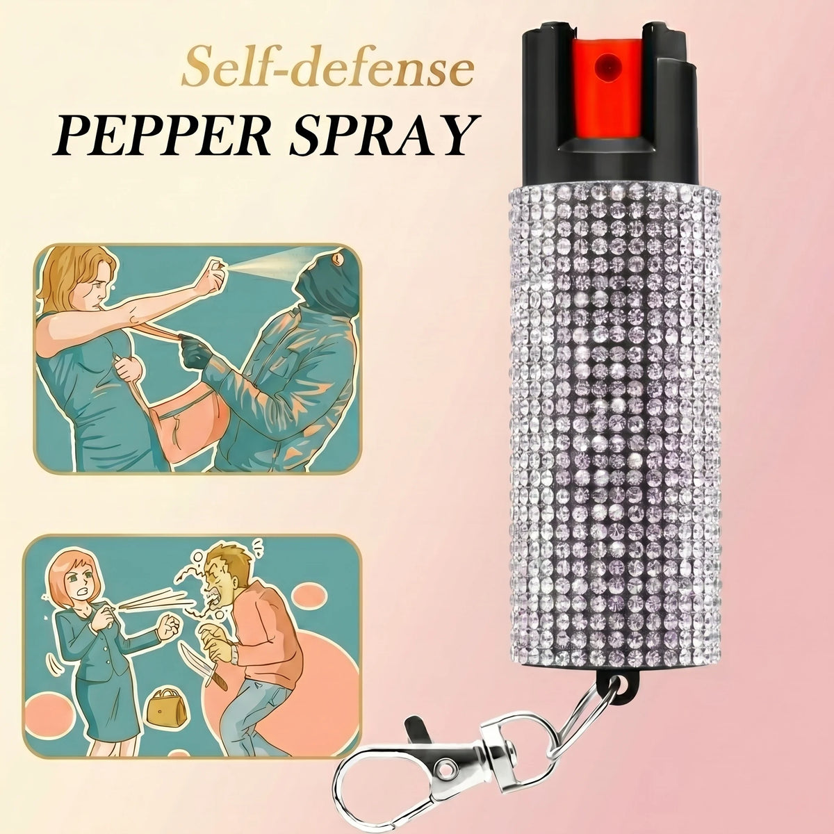50ml Outdoor Animal Repellent Spray with safety lock, bear and dog pepper oil for camping