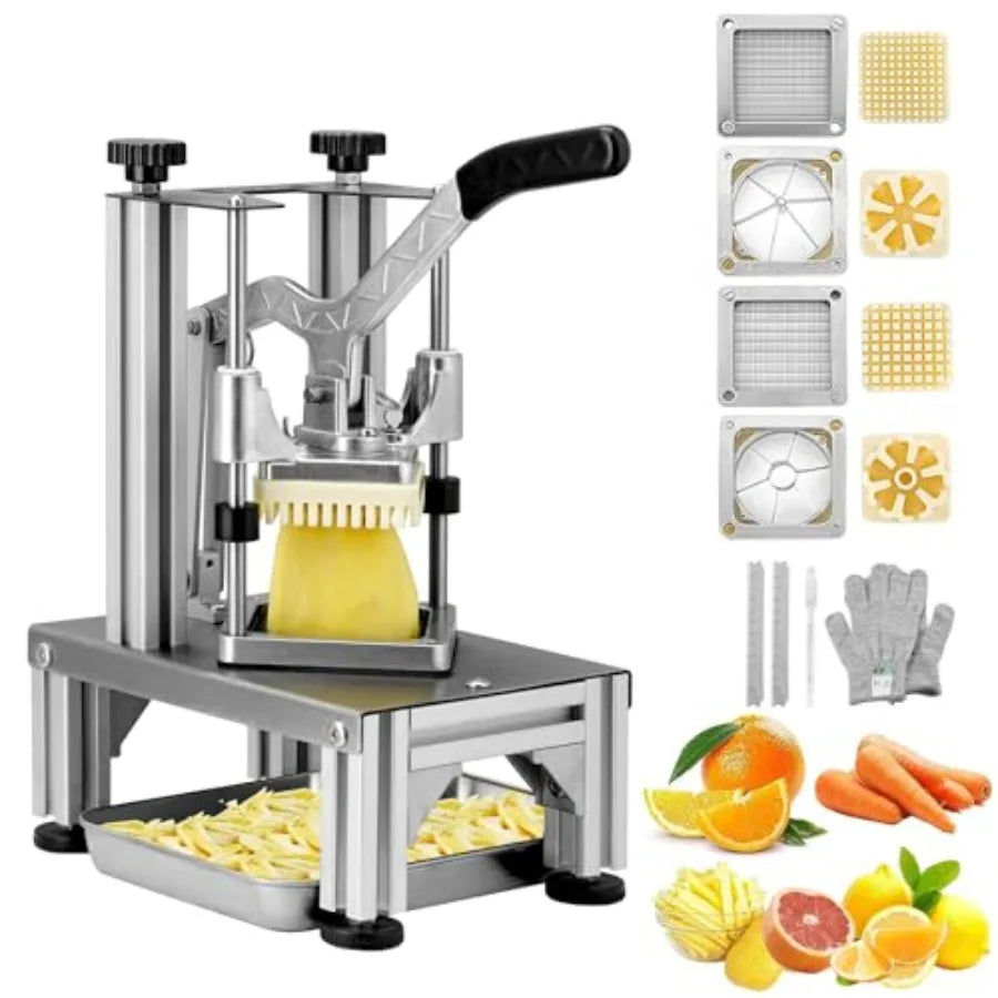 Commercial French Fry Cutter With Replacement Blades And Dicer by S And B Enterprise