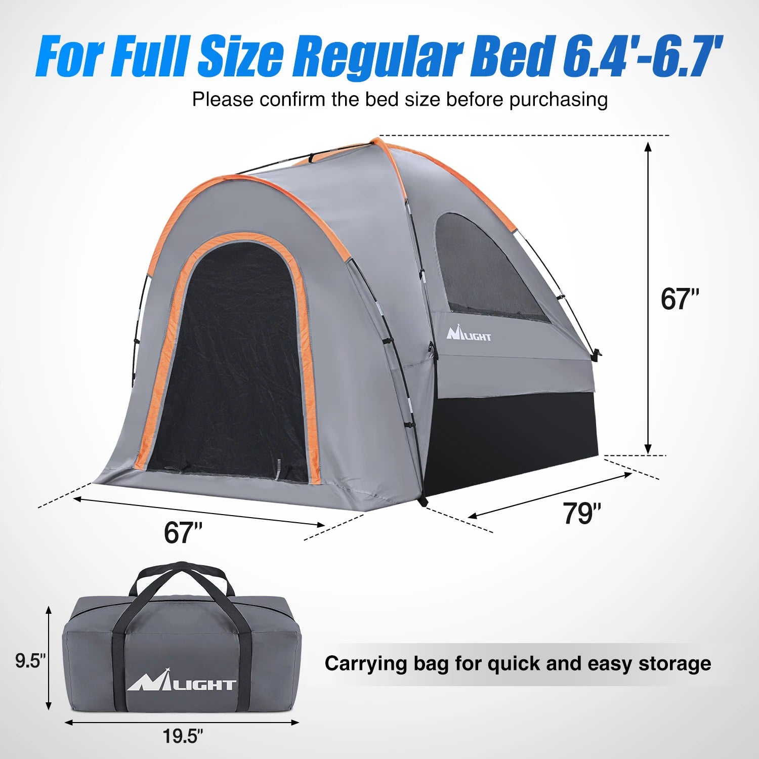 Two Person Truck Bed Tent Waterproof Outdoor Camping by S And B Enterprise