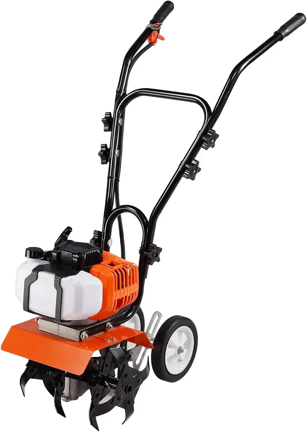 Gas Powered Tiller Cultivator 43cc 2-Stroke With Adjustable Front Tines