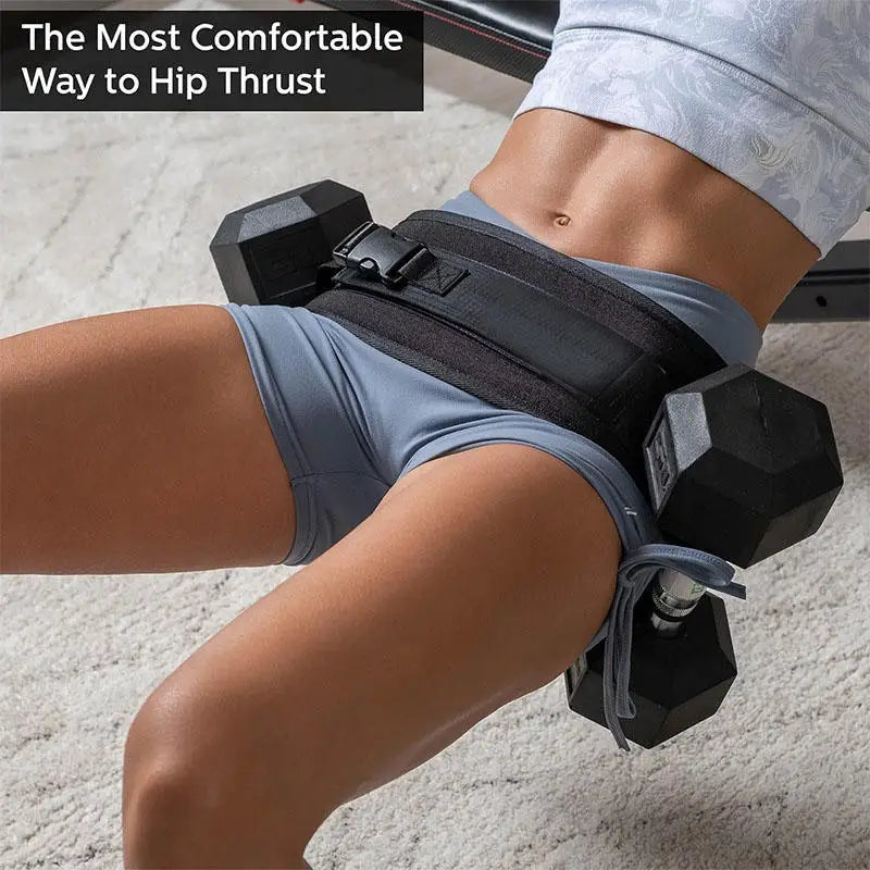 Hip Thrust Belt Glute Trainer For Dumbbells And Home Workouts by S And B Enterprise