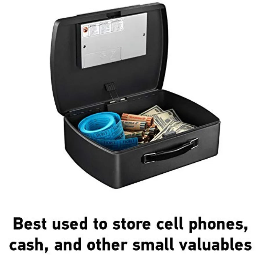 Portable Safe Box With Digital Keypad Lock And Carrying Handle