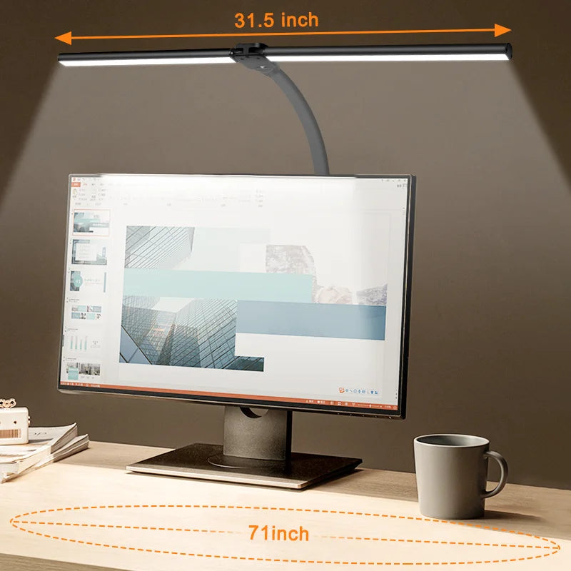 LAOPAO Double Head LED Desk Lamp With 5 Lighting Modes by S And B Enterprise