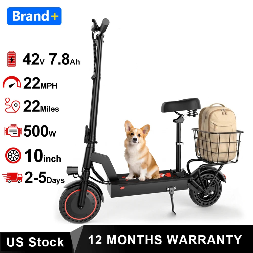 S And B Enterprise 2026 foldable electric bike with 10in solid tires and rear basket