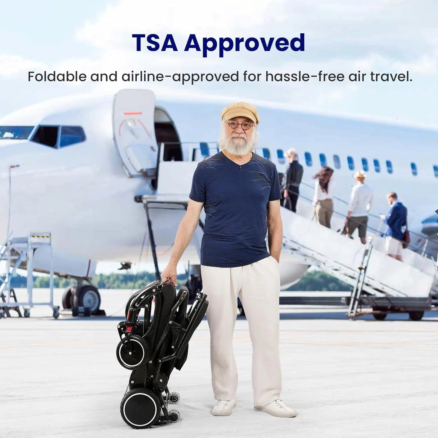 MAIDESITE Electric Wheelchair Carbon Fiber Foldable Lightweight