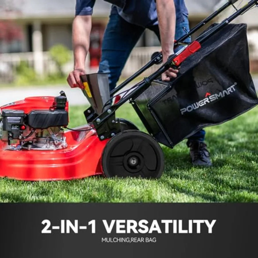 Self Propelled Gas Lawn Mower OHV Engine Rear Wheel Drive