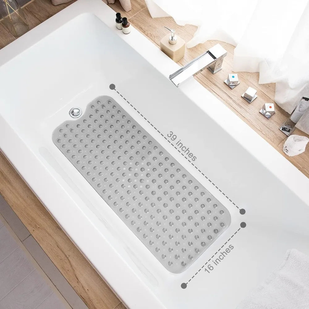 Non Slip Bathtub Mat With Suction Cups And Drain Holes by S And B Enterprise