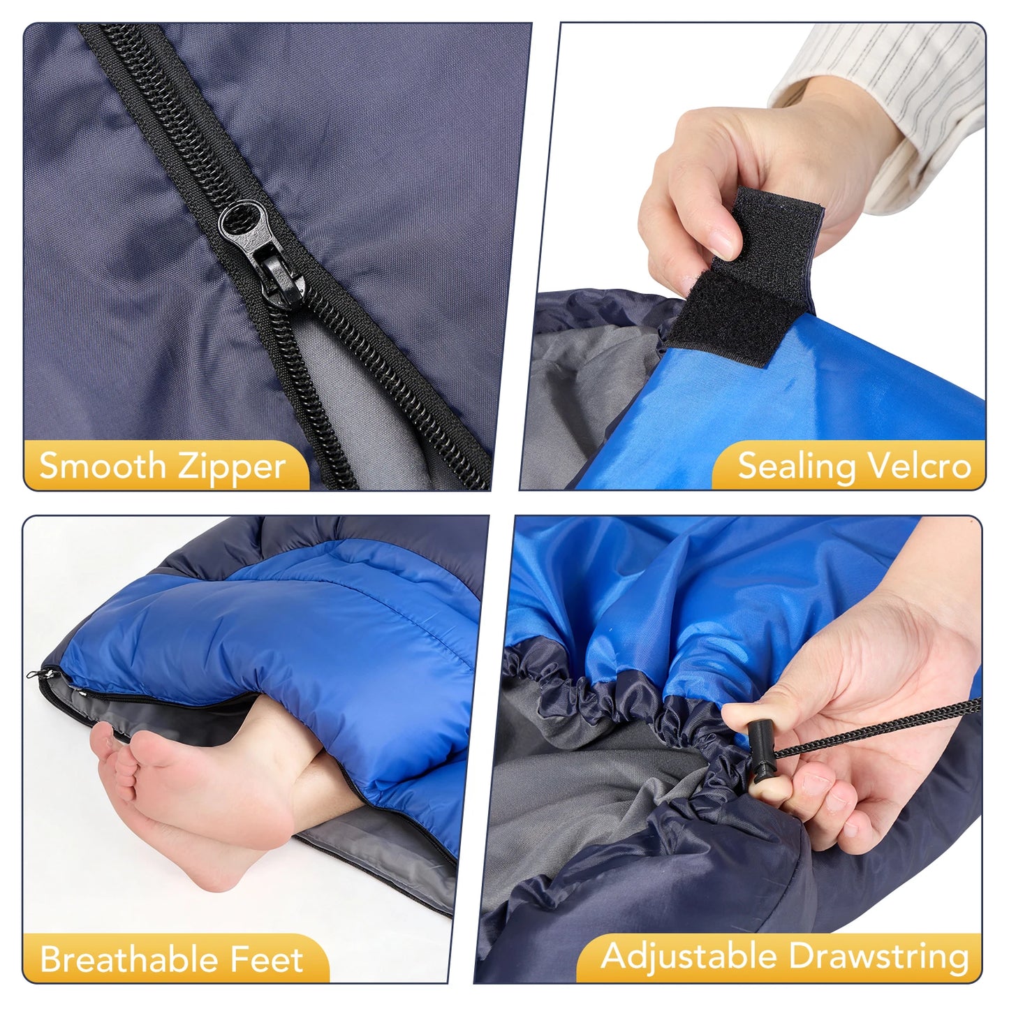 All Season Cotton Sleeping Bag With Compression Sack For Outdoor Camping by S And B Enterprise