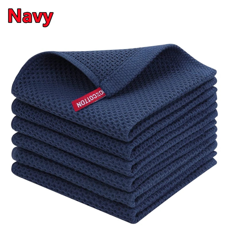 100 Percent Cotton Dishcloth Ultra Soft Absorbent Kitchen Towel by S And B Enterprise
