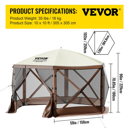 SucceBuy Pop Up Gazebo Canopy Shelter For Camping Outdoor by S And B Enterprise
