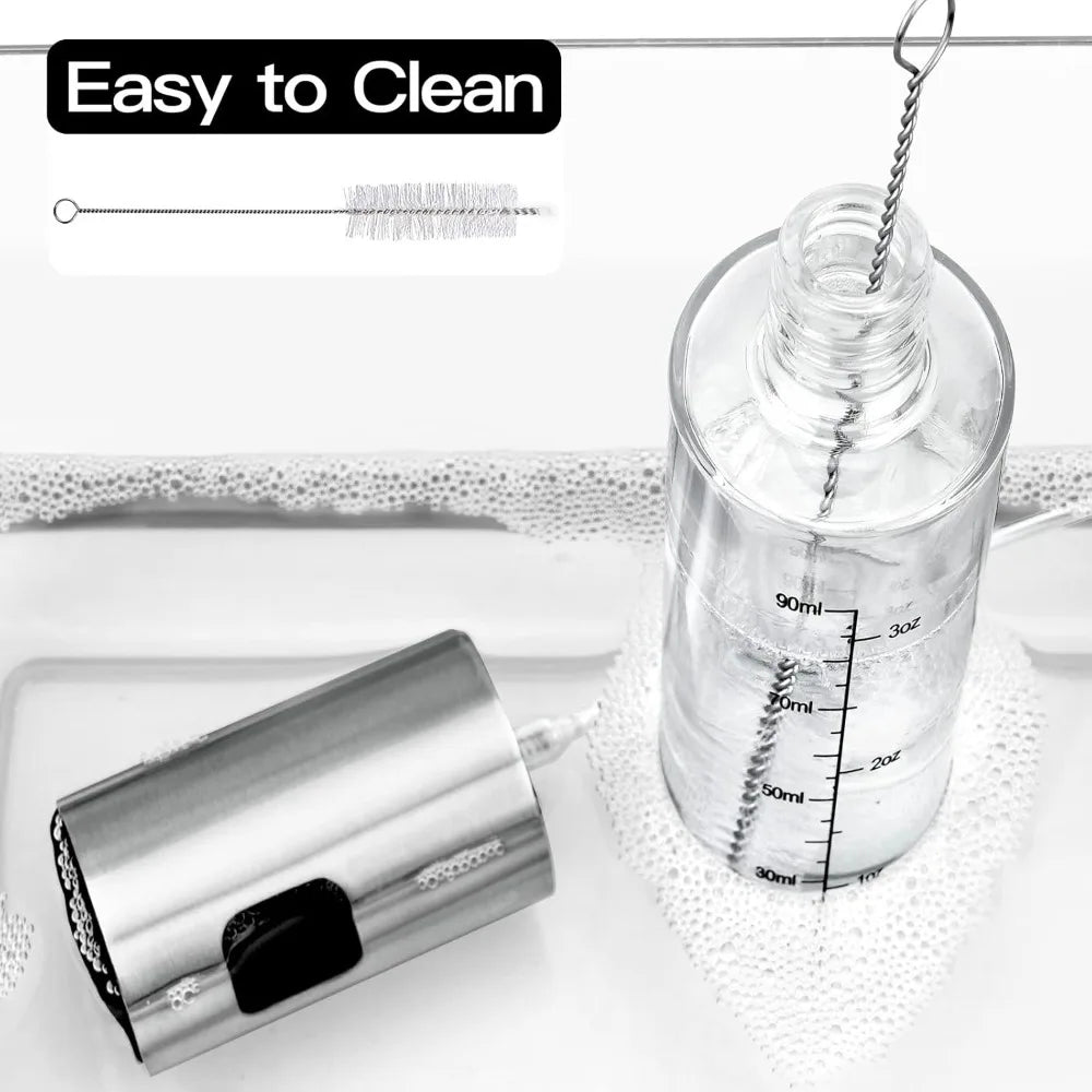 Oil Sprayer For Cooking 2-Pack Refillable Olive Oil Mister With Scale by S And B Enterprise