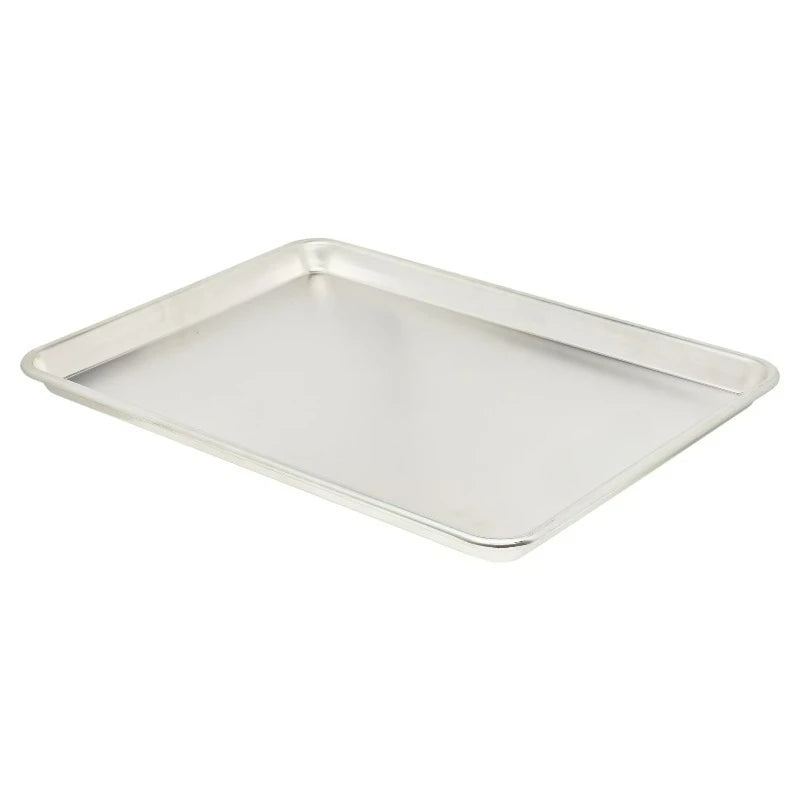 Aluminum half-sheet baking pan, 18x13 inch, silver finish