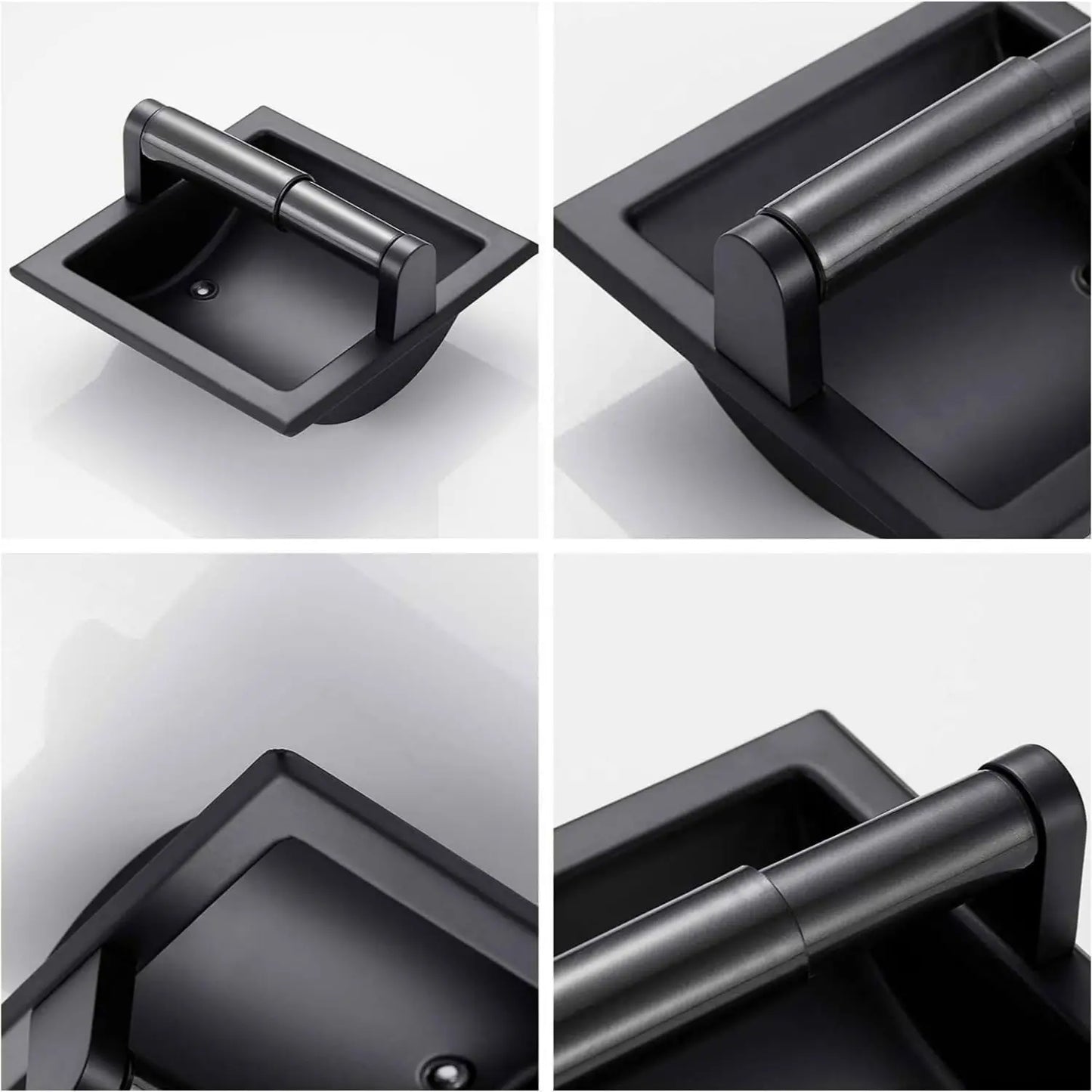 Stainless Steel Recessed Toilet Paper Holder Wall Mounted