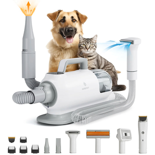 Dog Grooming Kit With Dryer And Hair Vacuum LED Display by S And B Enterprise