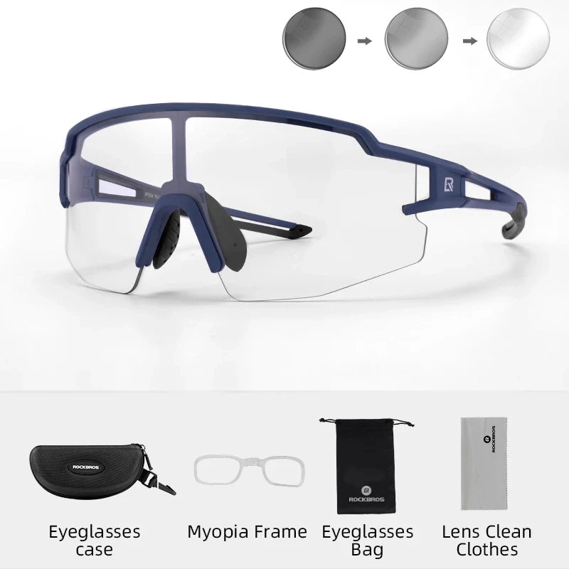 ROCKBROS Photochromic Polarized Cycling Glasses UV400 Protection
