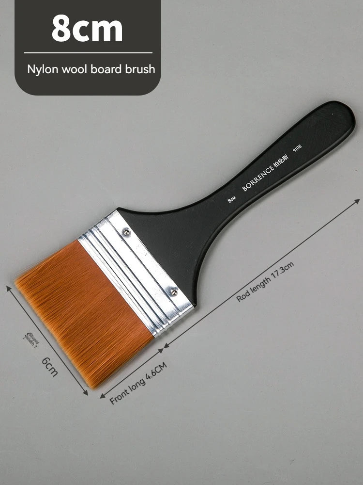 Borrence Memory Nylon Paint Brush Set For Acrylic Oil Watercolor