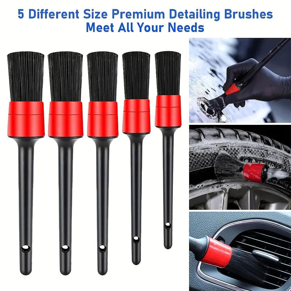 Car Detailing Brush Set Ultimate Auto Cleaning Kit For Vents
