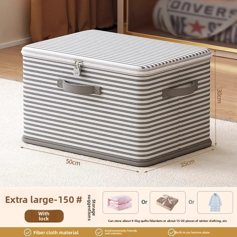 Lockable Foldable Storage Box for Wardrobe Organization and Reuse by S And B Enterprise