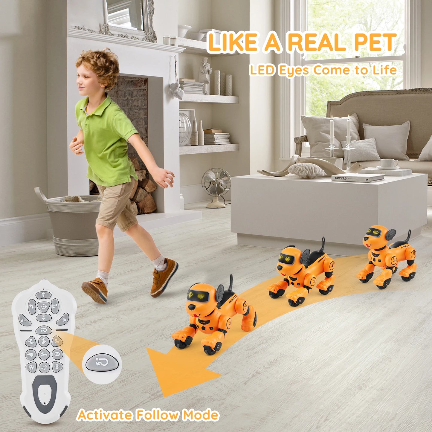 SucceBuy RC Robot Dog Toy Programmable Smart Robotic Pet