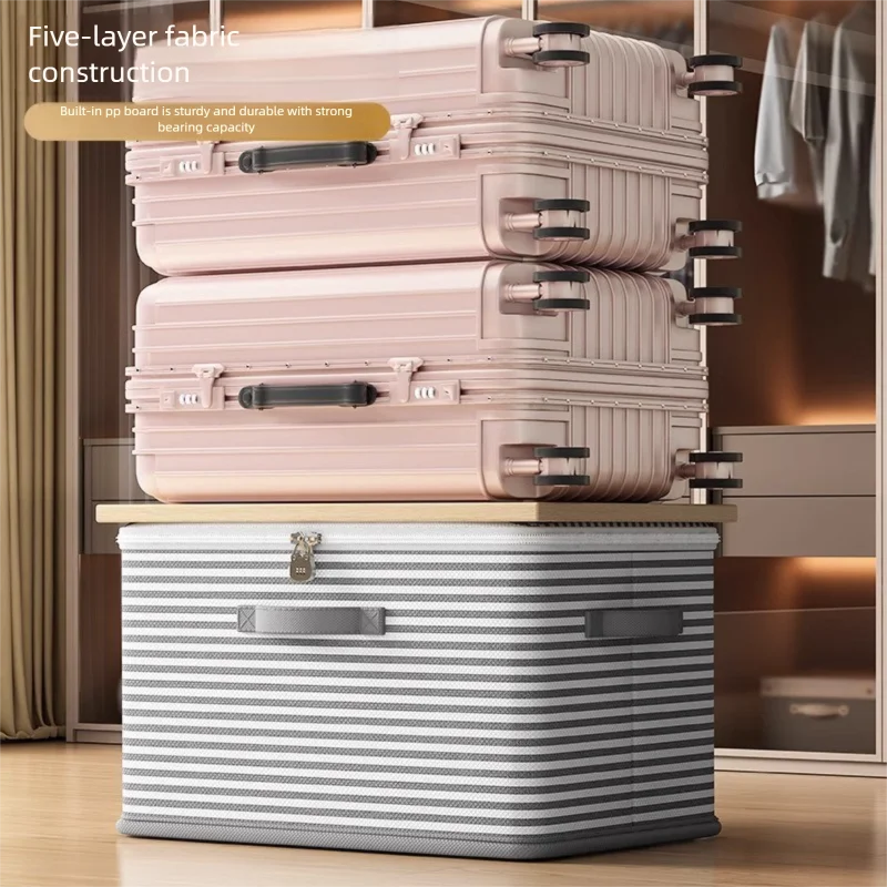 Lockable Foldable Storage Box for Wardrobe Organization and Reuse by S And B Enterprise