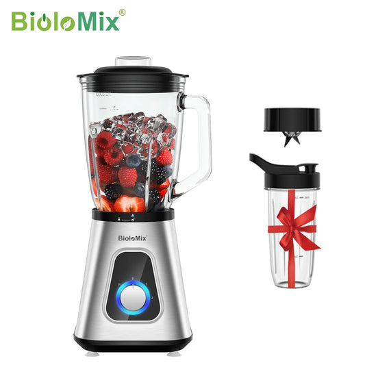 Biolomix 1300W Smoothie Maker With Glass Jar Blender