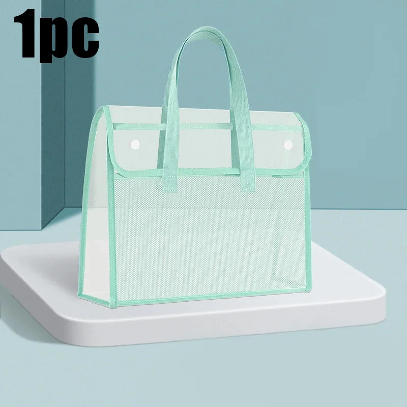 PVC Tote Bag With Reinforced Handle For School And Beach by S And B Enterprise