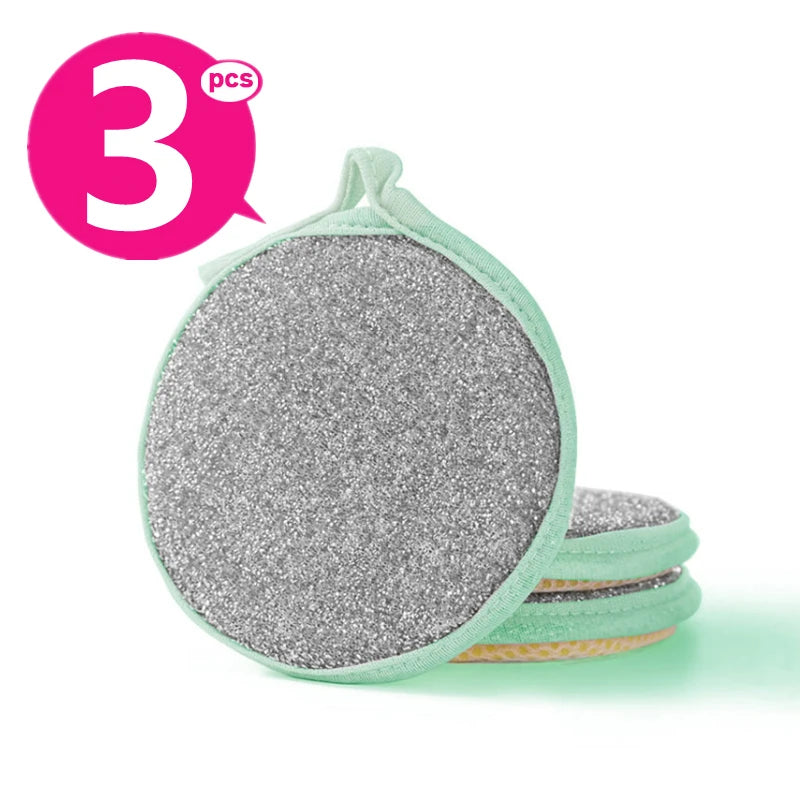 10/5/3PCS Double Side Dishwashing Sponge Dish Washing Brush Pan Pot Dish Wash Sponges Household Cleaning Reusable Kitchen Tools by S And B Enterprise
