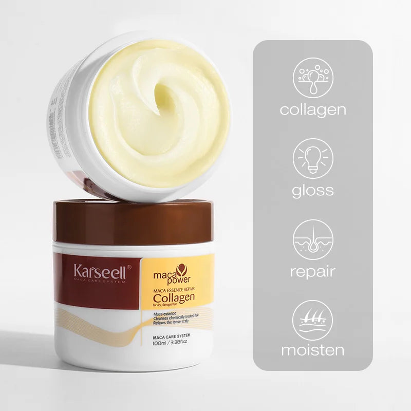 Karseell Collagen Hair Mask And Conditioner Travel Set by S And B Enterprise