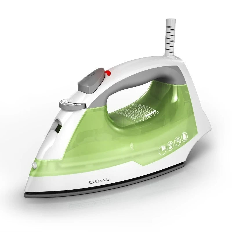 Easy Steam Iron for Clothes, Smart Steam, 1200W, TrueGlide Nonstick Soleplate, Auto Shut-Off, Anti-Drip, Green & White by S And B Enterprise