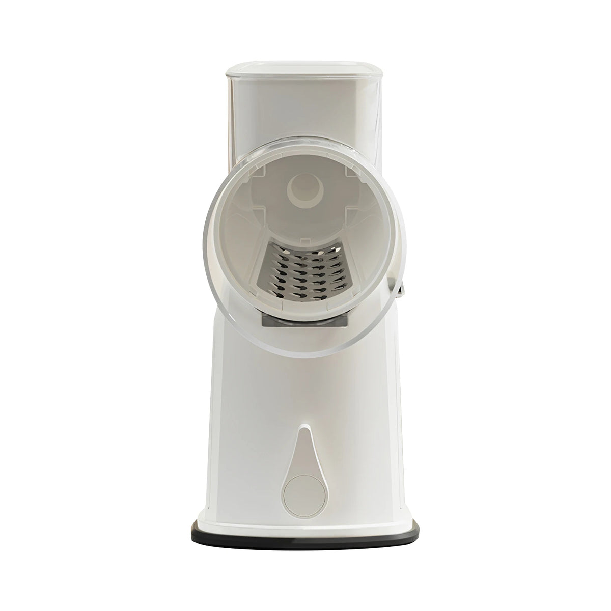 Cheese Grater with Rotary Hand Crank, Vegetable Chopper with Replaceable Stainless Blades, Strong Suction Base, Easy-Clean Multipurpose Kitchen Slicer