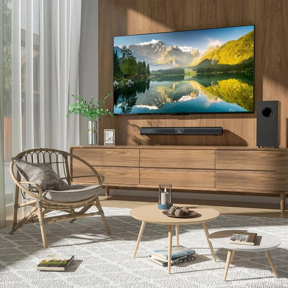 100W Sound Bar With Subwoofer Bluetooth ARC Optical TV by S And B Enterprise