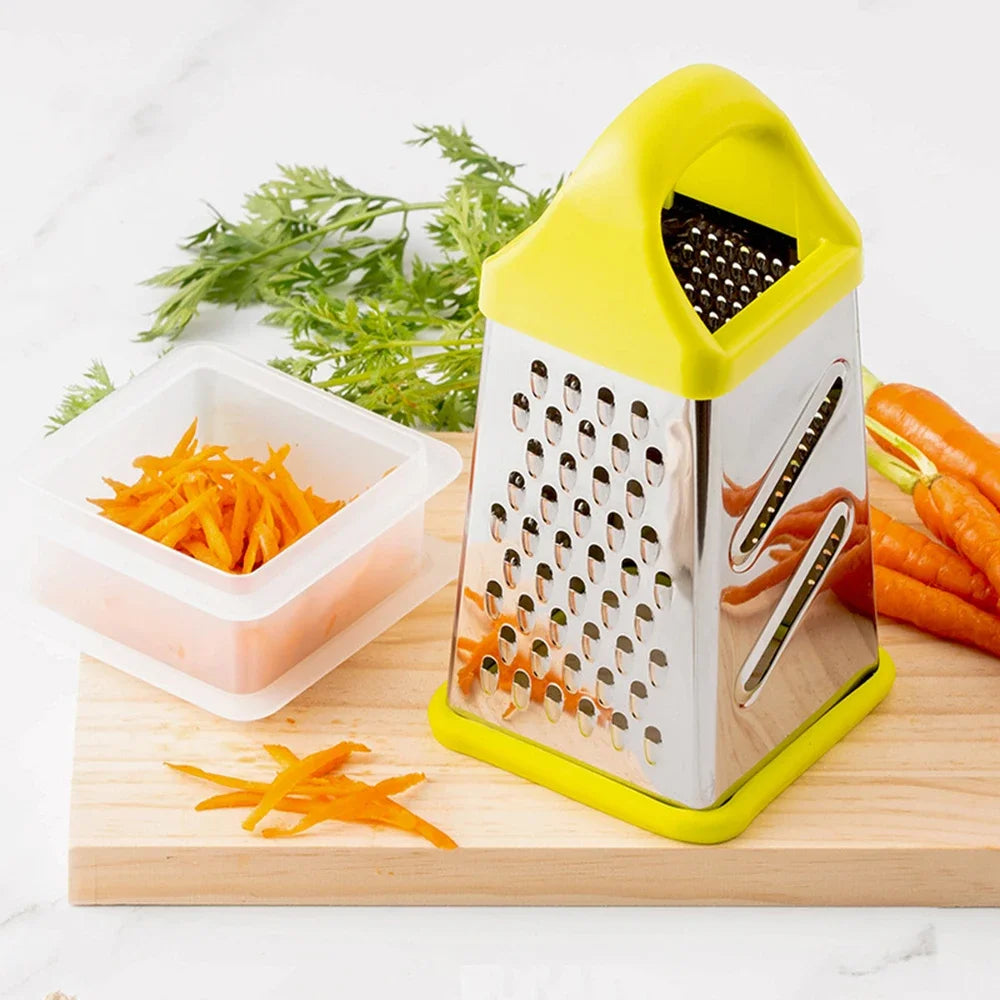 Multifunctional 4 Side Manual Vegetable Grater Chopper Stainless Steel by S And B Enterprise