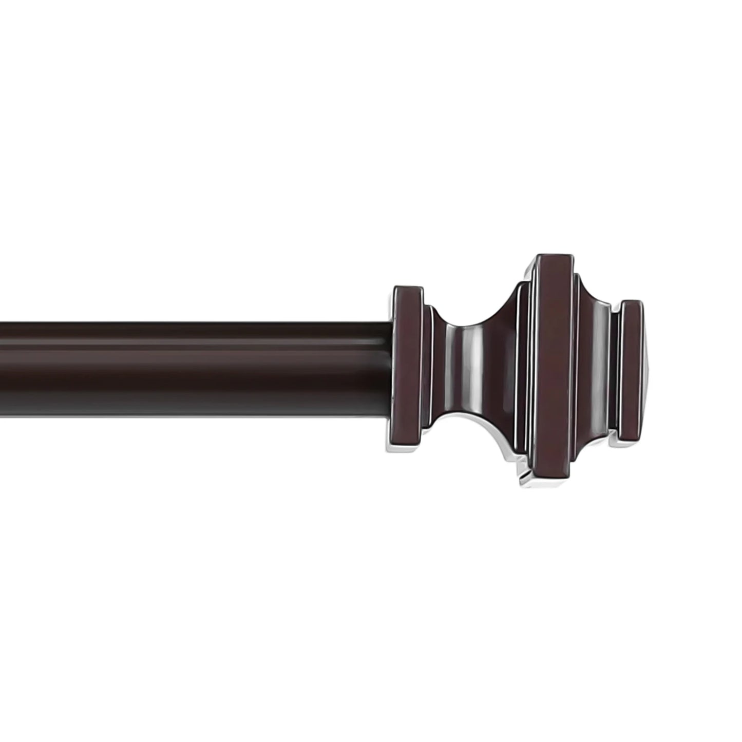 NONECN Adjustable Heavy Duty Curtain Rod Set With Telescopic Design