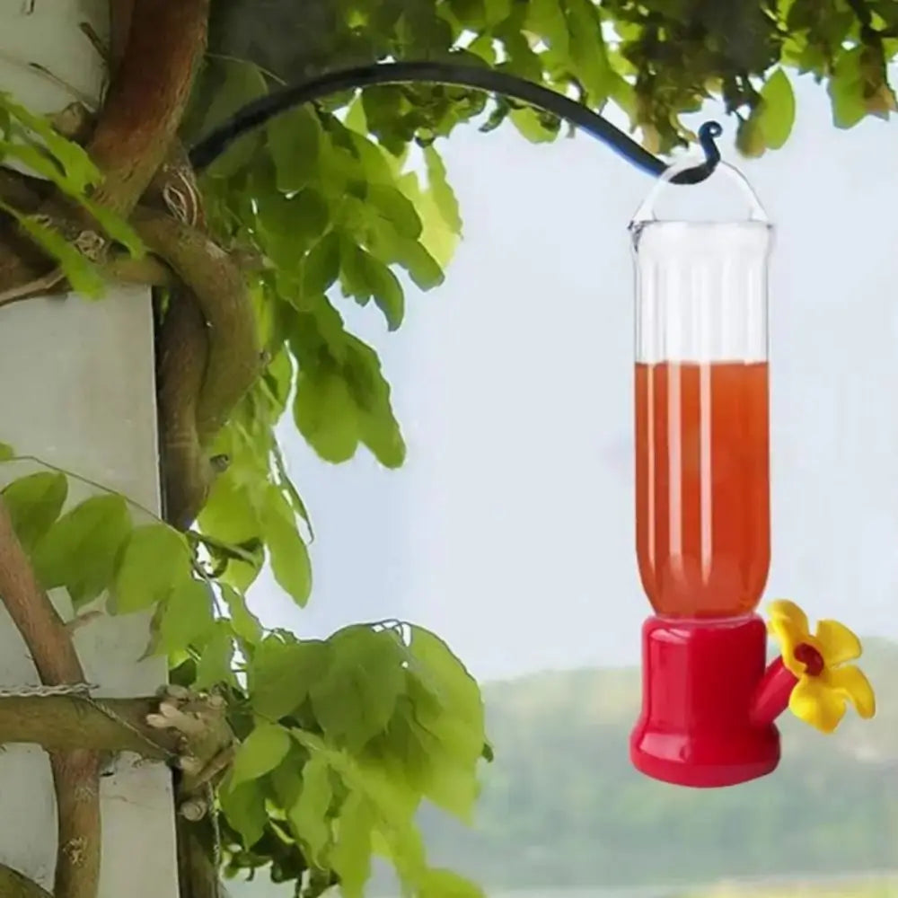 Portable Hummingbird Feeder Bottle With Hanging Wires Leakproof Plastic by S And B Enterprise