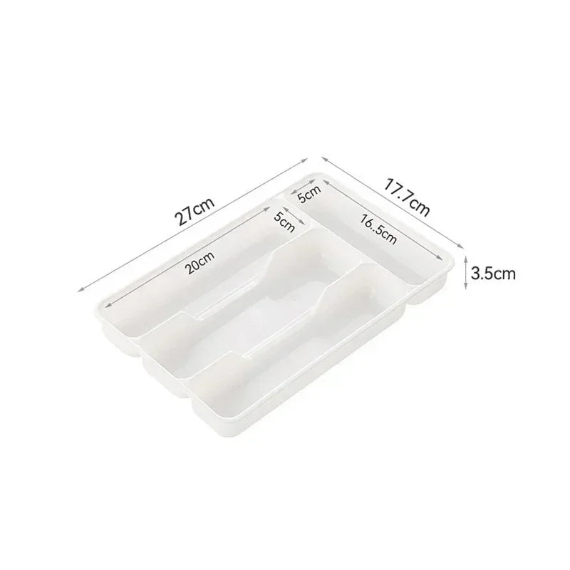 Multi Compartment Cutlery Tray Kitchen Drawer Organizer For Spoons by S And B Enterprise