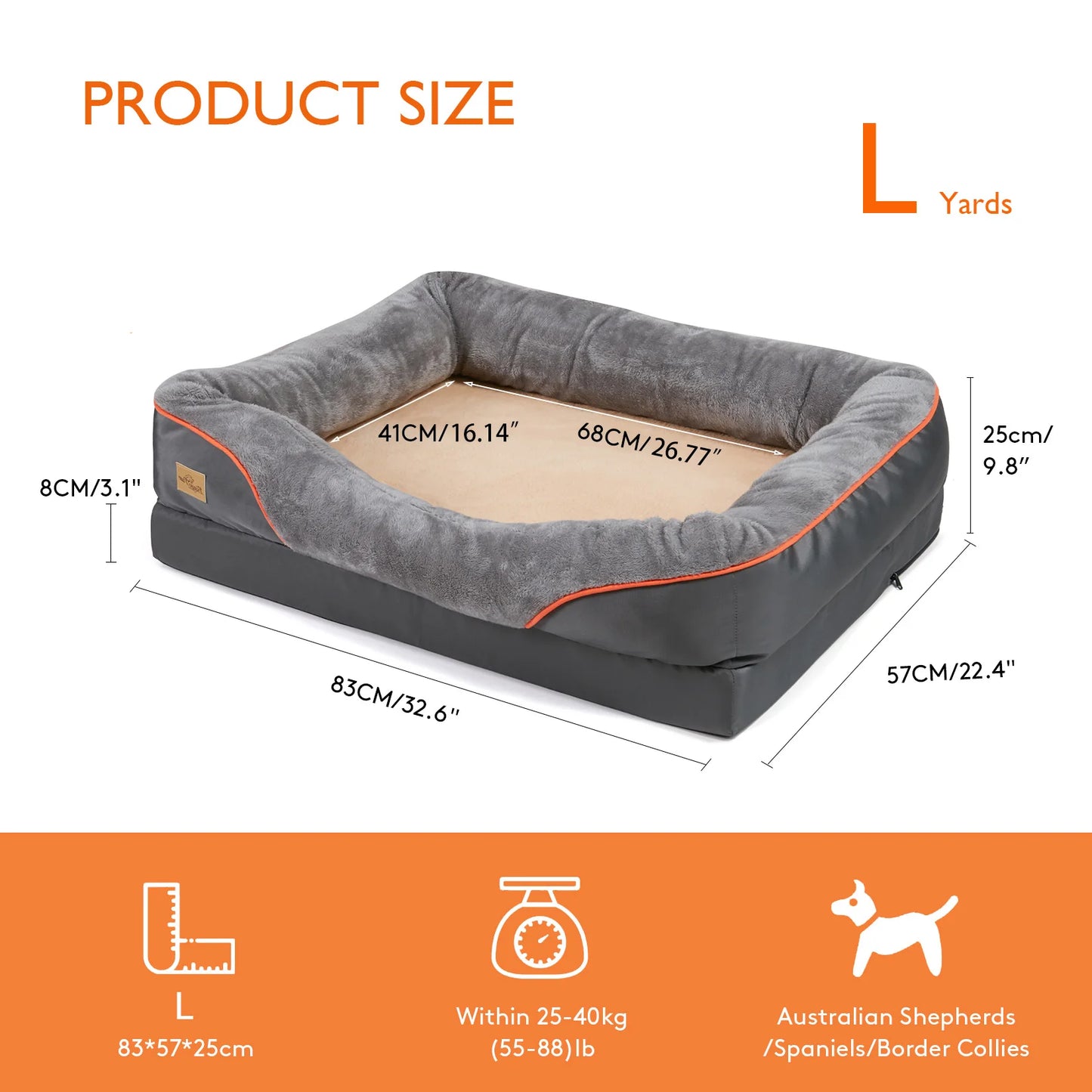 BINGOPAW Dog Bed With Washable Cover Anti Allergy Warm Fleece by S And B Enterprise