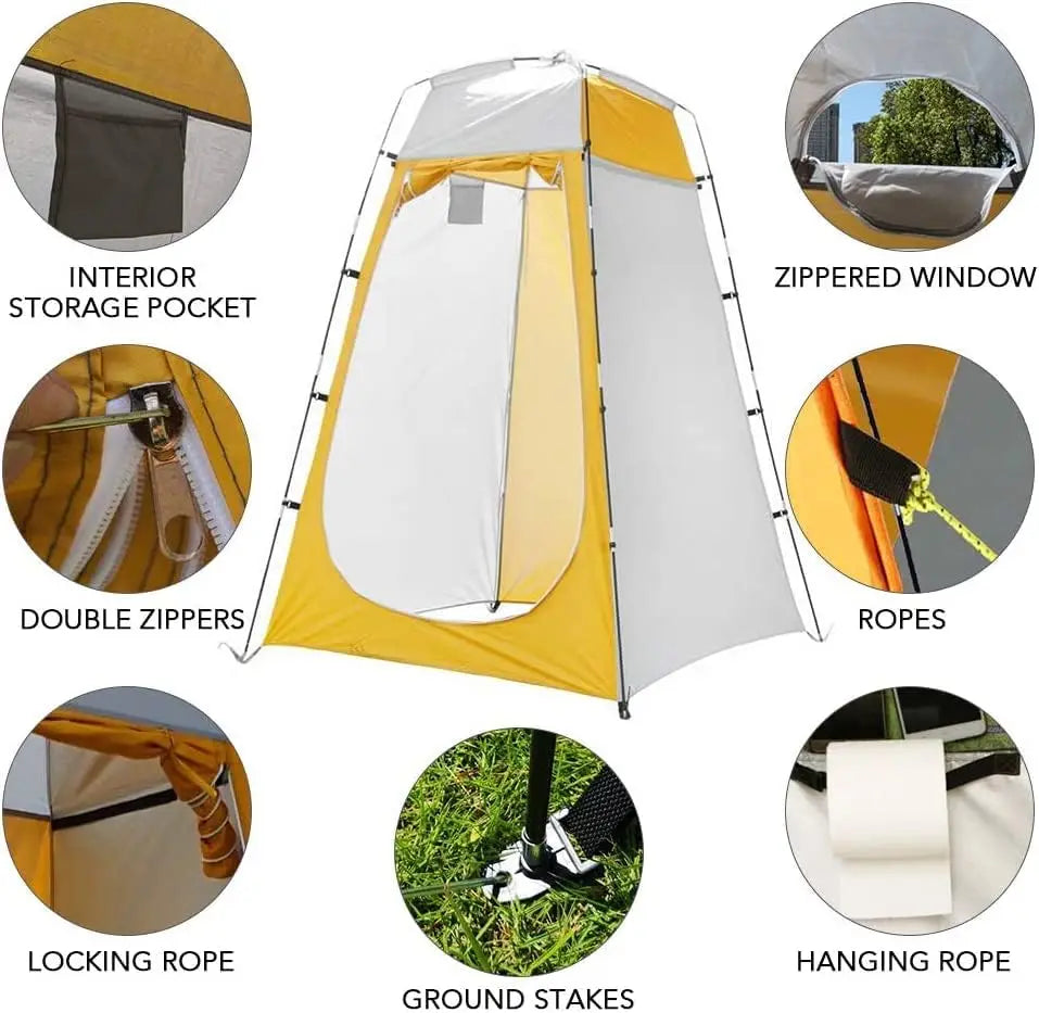 Portable Camping Shower Changing Room Privacy Tent for Outdoor Use