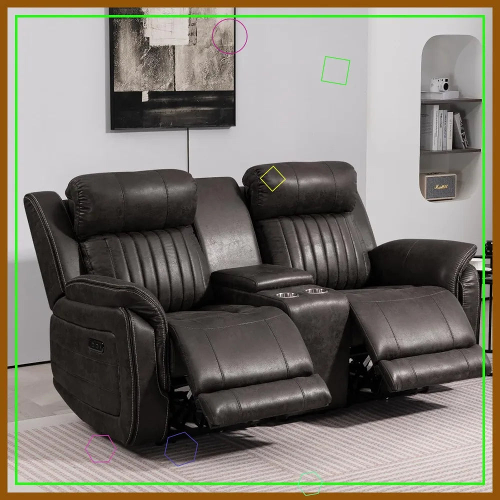 Power Reclining Loveseat With Zero Gravity And USB C Ports