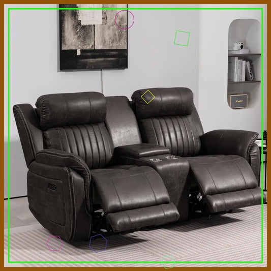 Power Reclining Loveseat With Zero Gravity And USB C Ports