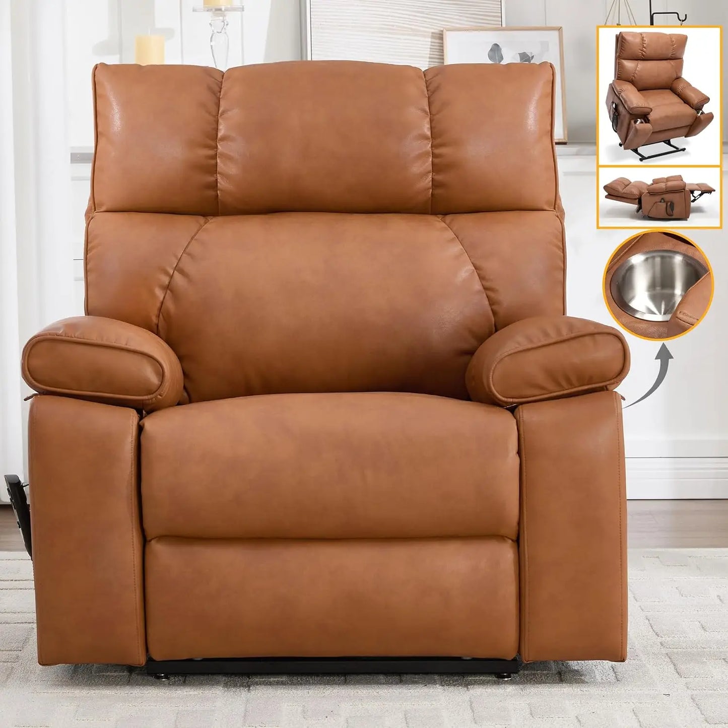 Dual Motor Power Lift Recliner Chair With Massage And Heat by S And B Enterprise