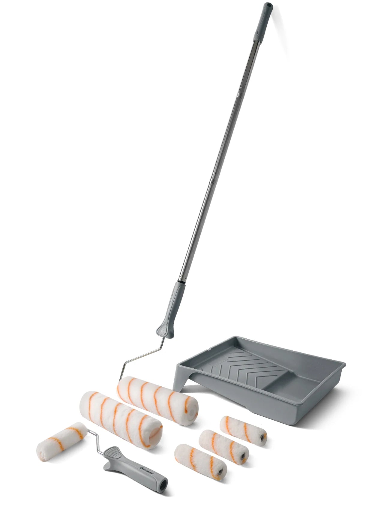 ROLLINGDOG Paint Roller Kit With Extension Pole And Tray